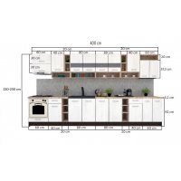 Bucatarie COSSY NEW 400 Wenge / Decor K084